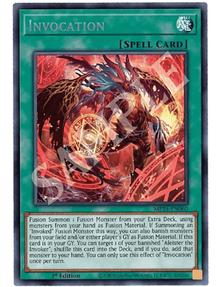 Invocation (alternate art) - MP24-EN060 - Prismatic Secret Rare 1st Edition