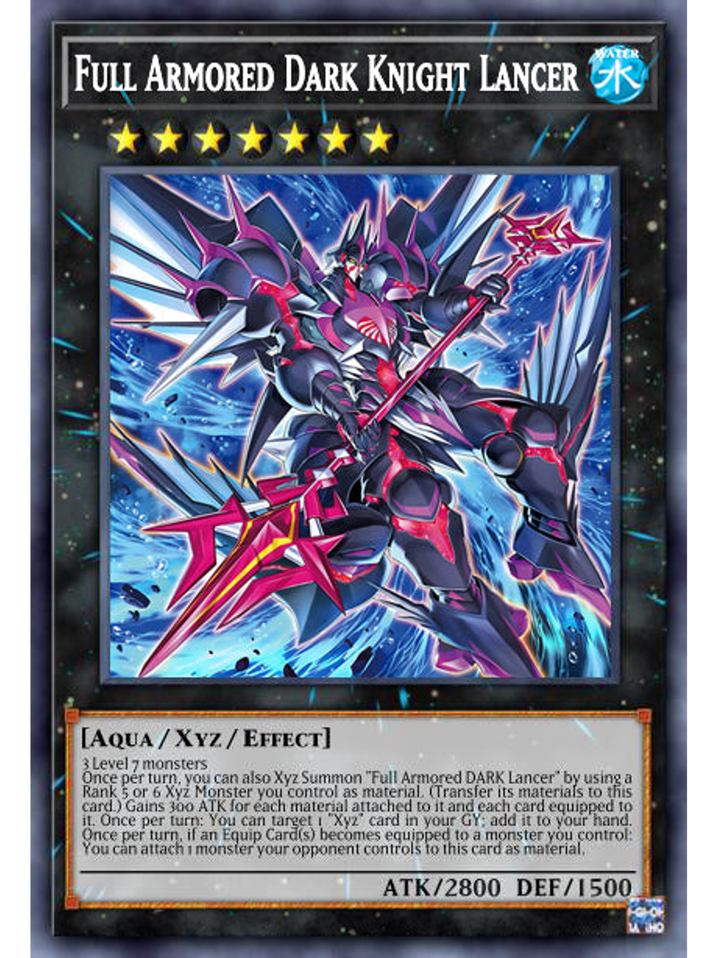 Full Armored Dark Knight Lancer - MP24-EN118 - Prismatic Secret Rare 1st Edition 1