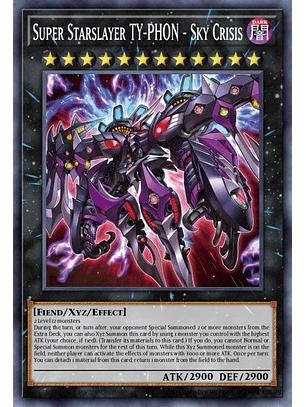 Super Starslayer TY-PHON - Sky Crisis - MP24-EN119 - Prismatic Secret Rare 1st Edition