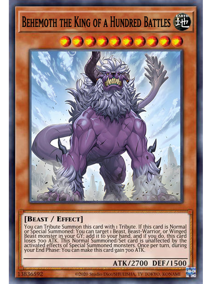 Behemoth the King of a Hundred Battles - MP24-EN364 - Common 1st Edition 1
