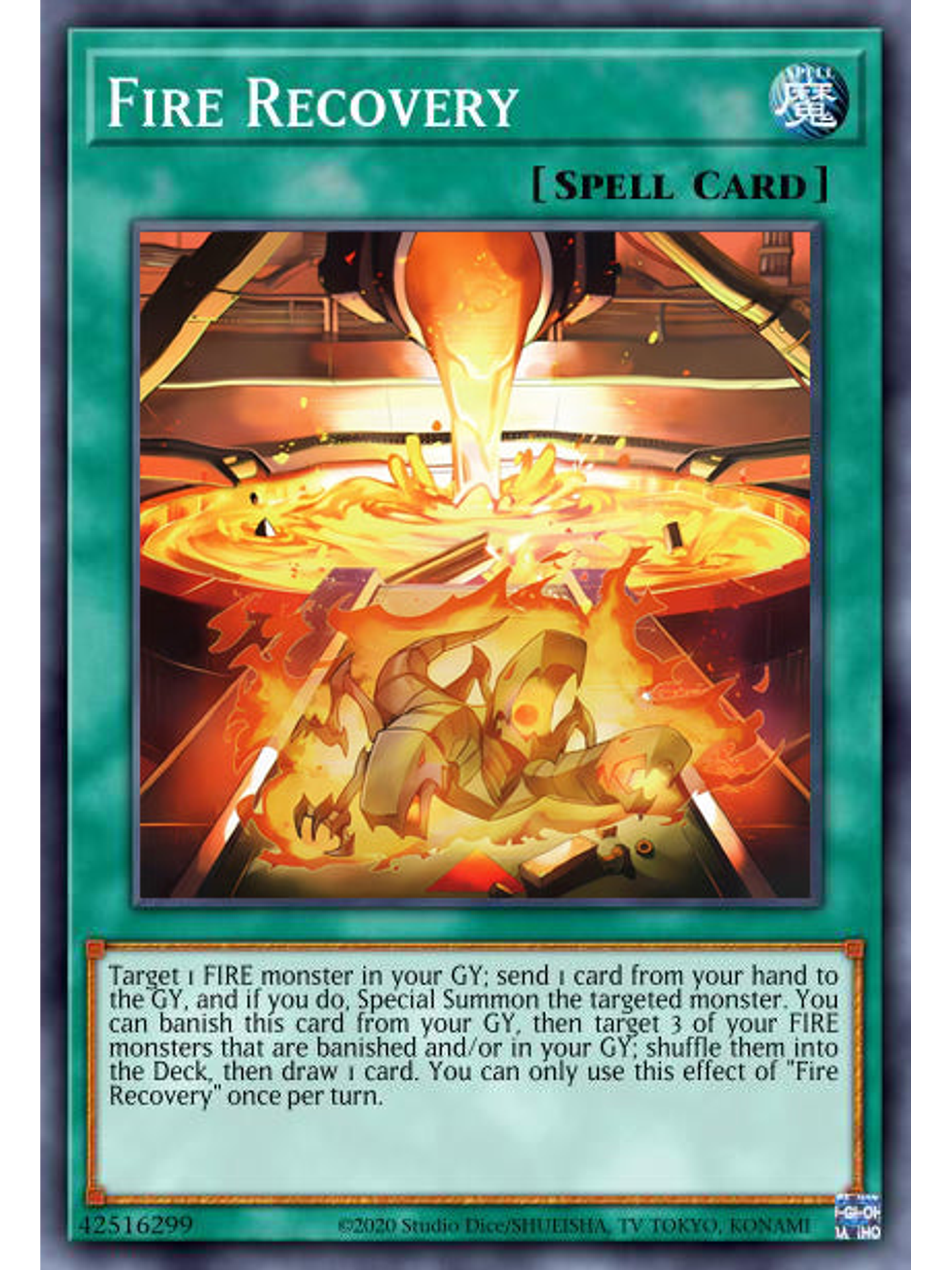 Fire Recovery - MP24-EN126 - Prismatic Secret Rare 1st Edition 1