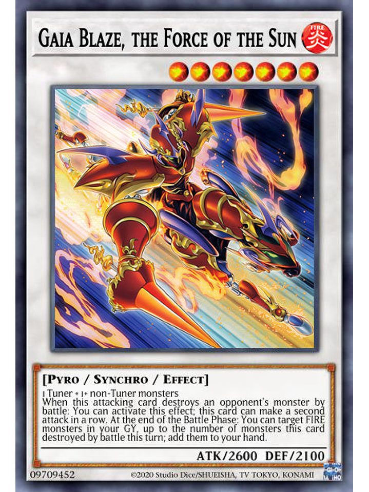Gaia Blaze, the Force of the Sun - MP24-EN369 - Common 1st Edition 1