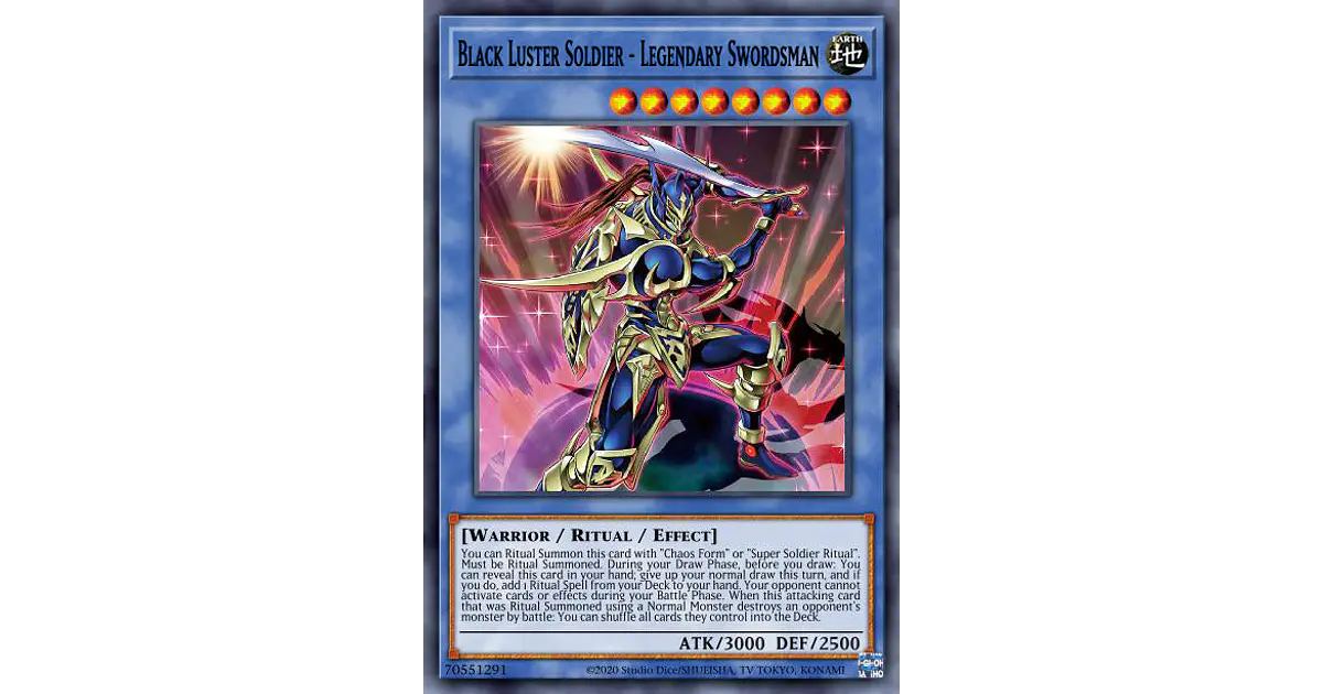 Yu-Gi-Oh! MP24-EN129 Black Luster Soldier – Legendary Swordsman – Secret Rare