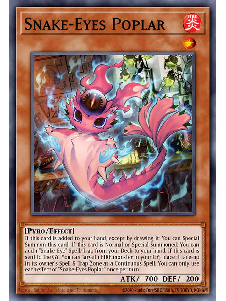 Snake-Eyes Poplar - MP24-EN128 - Prismatic Secret Rare 1st Edition 1