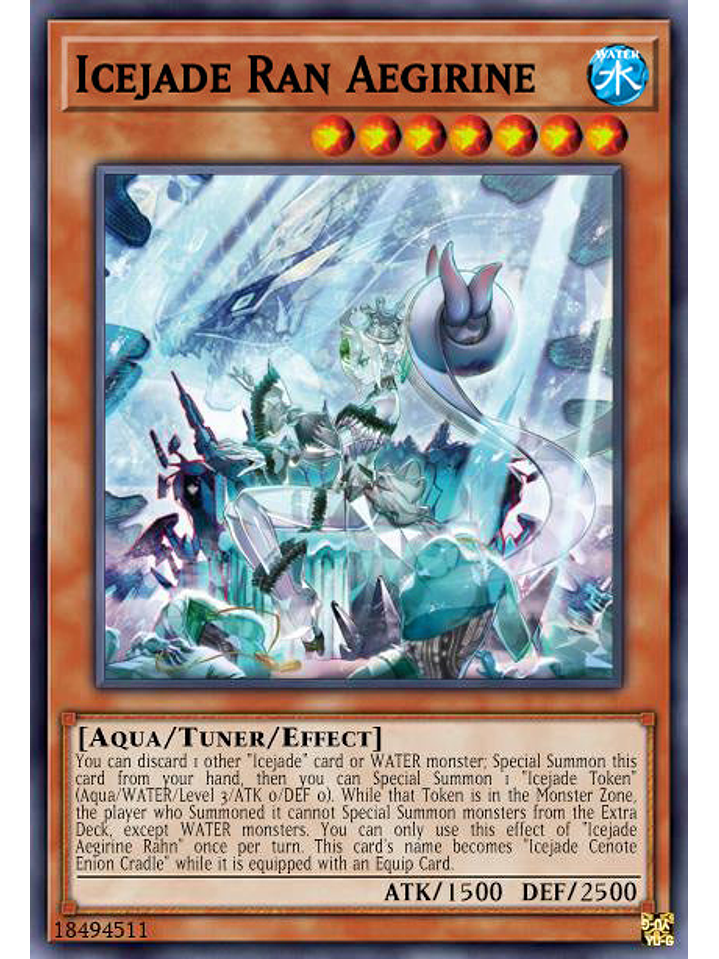 Icejade Ran Aegirine - MP24-EN077 - Prismatic Secret Rare 1st Edition 1