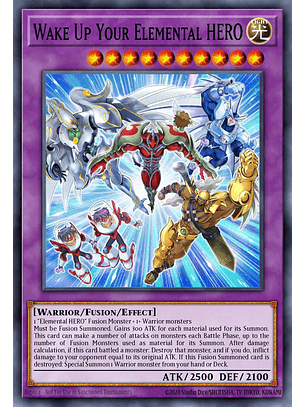 Wake Up Your Elemental HERO - MP24-EN018 - Quarter Century Secret Rare 1st Edition