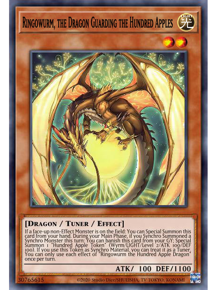 Ringowurm, the Dragon Guarding the Hundred Apples - MP24-EN080 - Prismatic Secret Rare 1st Edition 1
