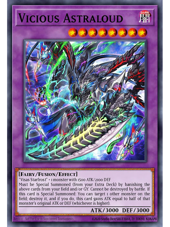 Vicious Astraloud - MP24-EN083 - Prismatic Secret Rare 1st Edition 1