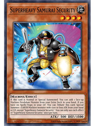 Superheavy Samurai Security - MP24-EN231 - Ultra Rare 1st Edition