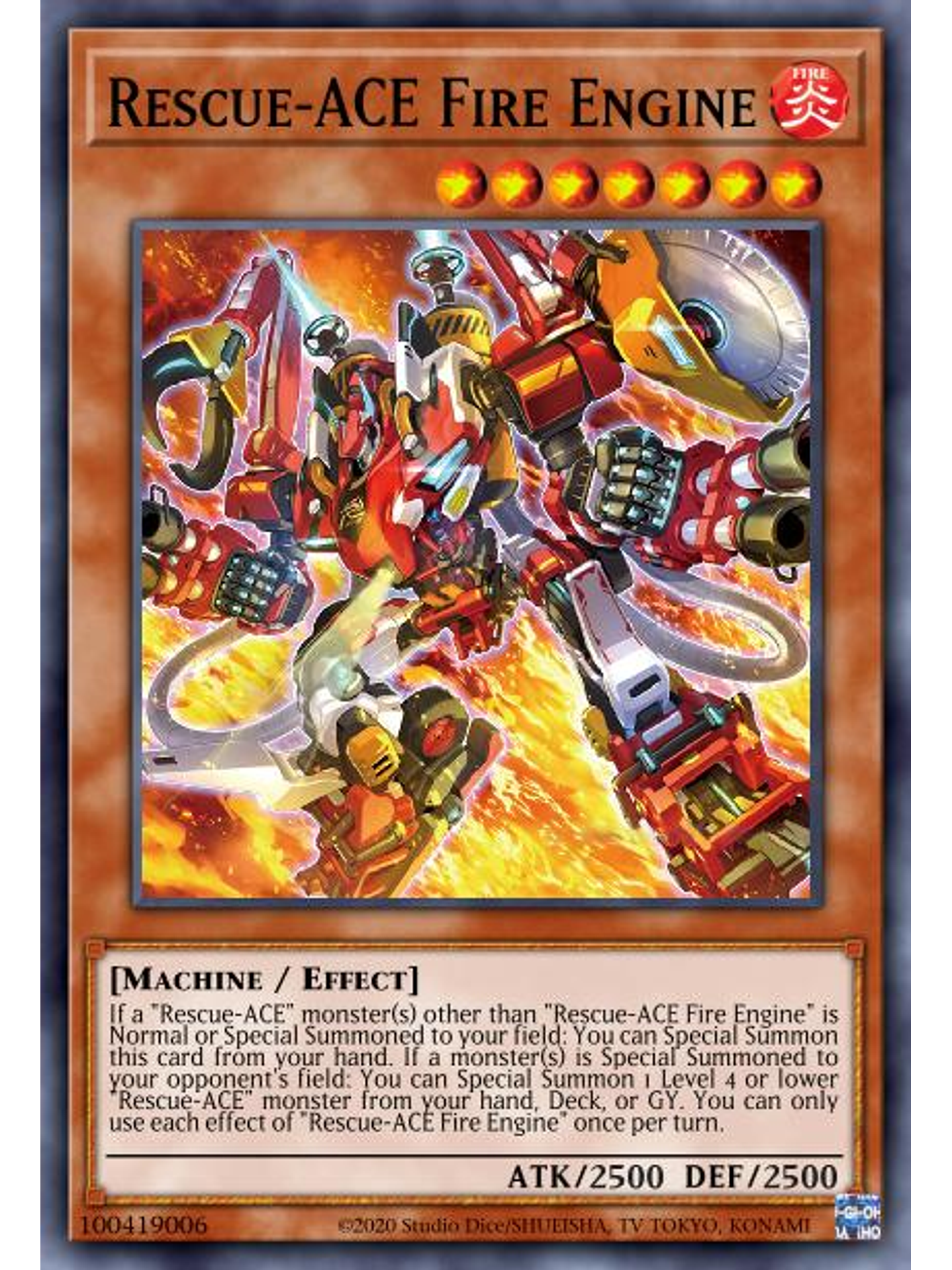 Rescue-ACE Fire Engine - MP24-EN281 - Ultra Rare 1st Edition 1