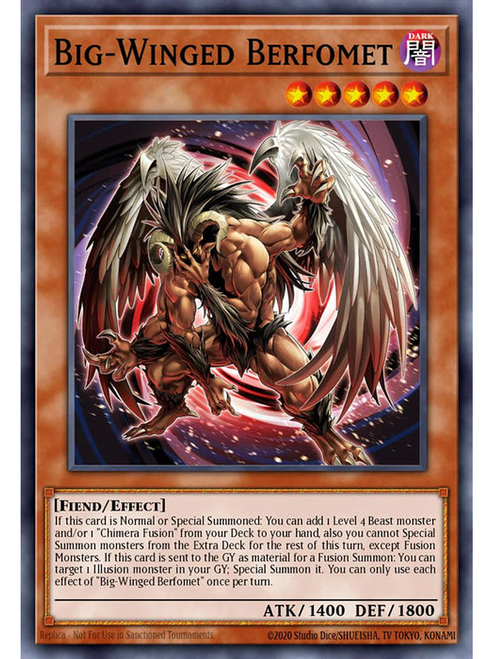 Big-Winged Berfomet - MP24-EN092 - Prismatic Secret Rare 1st Edition 1