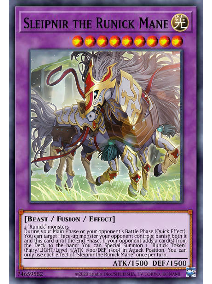 Sleipnir the Runick Mane - MP24-EN096 - Prismatic Secret Rare 1st Edition 1
