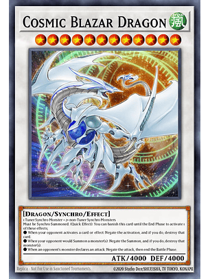 Cosmic Blazar Dragon - MP24-EN029 - Quarter Century Secret Rare 1st Edition