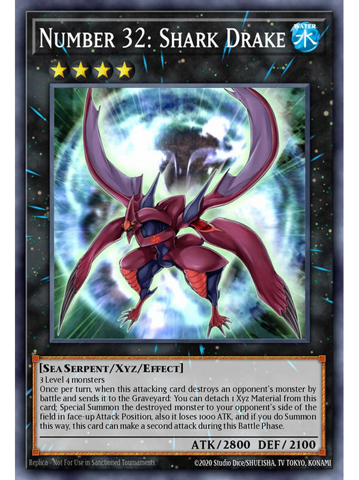 Number 32: Shark Drake - MP24-EN033 - Quarter Century Secret Rare 1st Edition 1