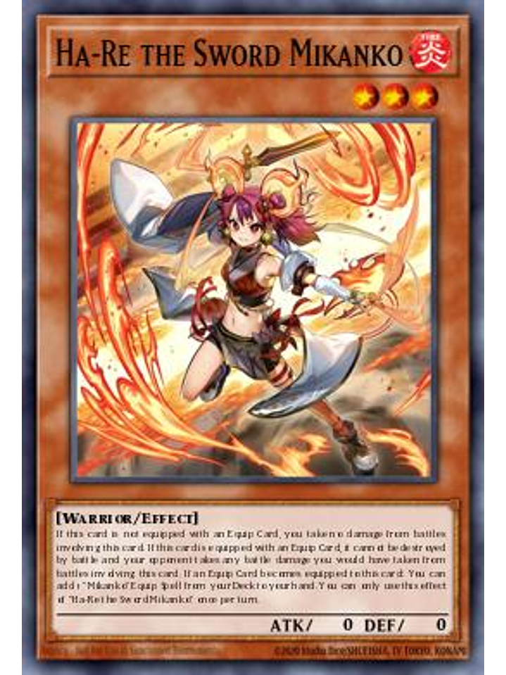 Ha-Re the Sword Mikanko - MP24-EN293 - Ultra Rare 1st Edition 1