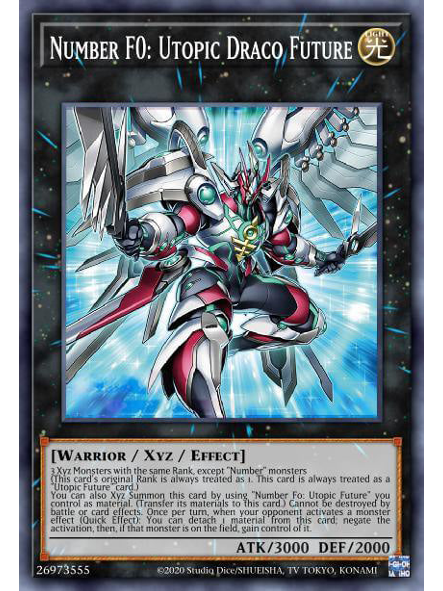 Number F0: Utopic Draco Future - MP24-EN037 - Quarter Century Secret Rare 1st Edition 1