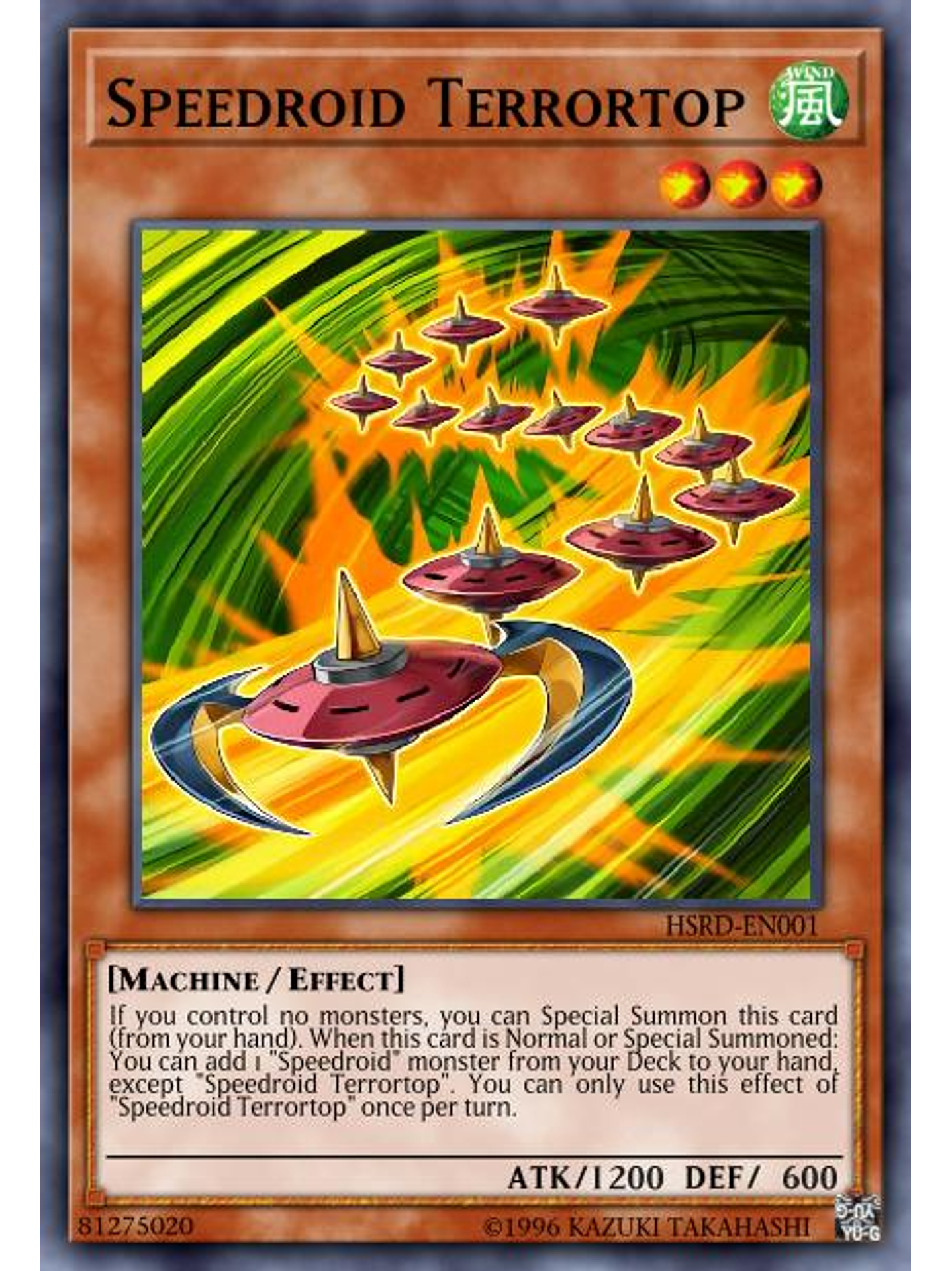 Speedroid Terrortop - MP24-EN040 - Quarter Century Secret Rare 1st Edition 1