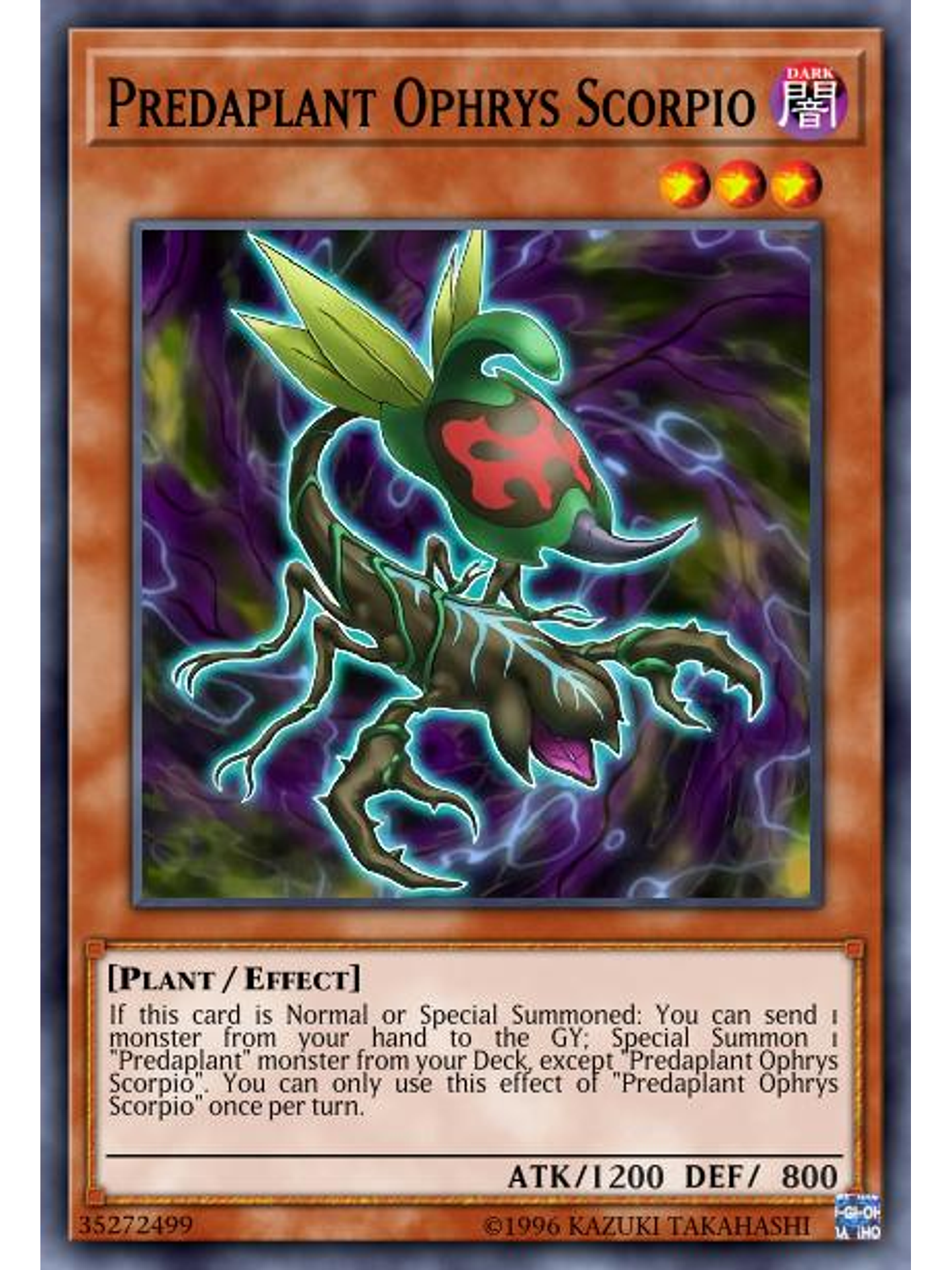 Predaplant Ophrys Scorpio - MP24-EN041 - Quarter Century Secret Rare 1st Edition 1