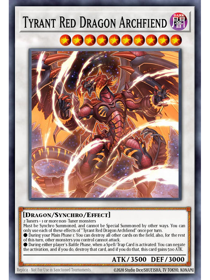 Tyrant Red Dragon Archfiend - MP24-EN043 - Quarter Century Secret Rare 1st Edition 1