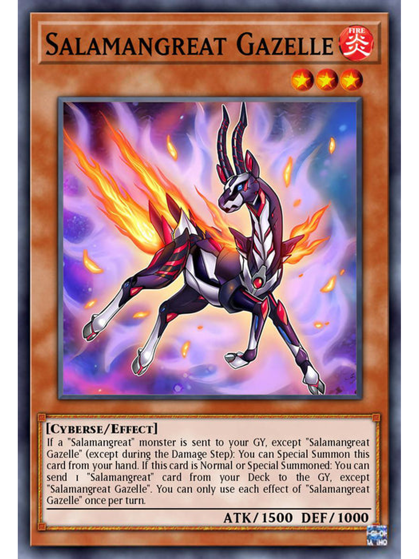 Salamangreat Gazelle - MP24-EN049 - Quarter Century Secret Rare 1st Edition 1