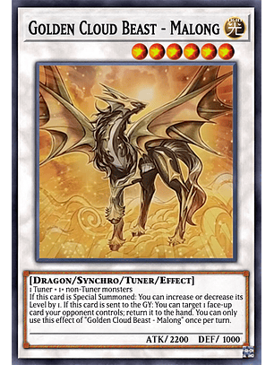 Golden Cloud Beast - Malong - MP24-EN203 - Ultra Rare 1st Edition