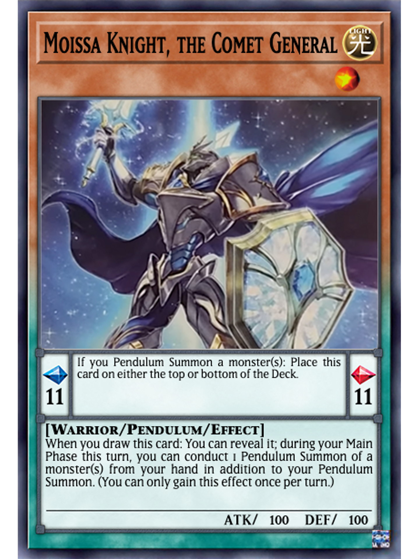 Moissa Knight, the Comet General - MP24-EN356 - Common 1st Edition 1