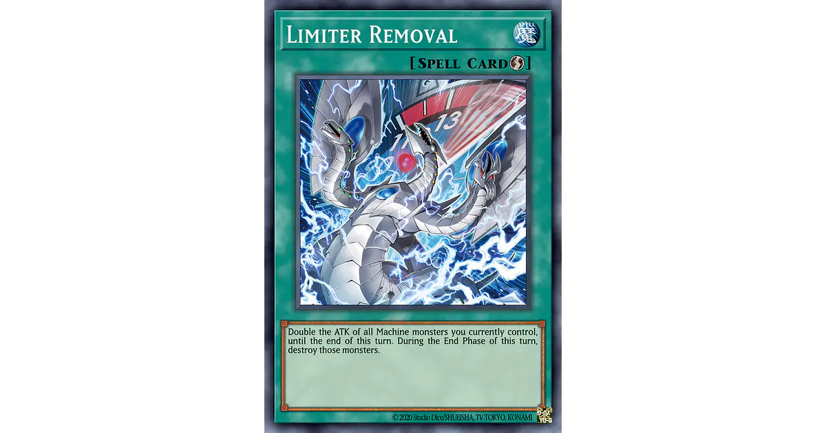 Yu-Gi-Oh! Limiter Removal Card – SDGR-EN022 Common 1st Edition From Geargia Rampage