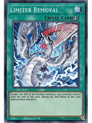 Limiter Removal (alternate art) - MP24-EN057 - Prismatic Secret Rare 1st Edition