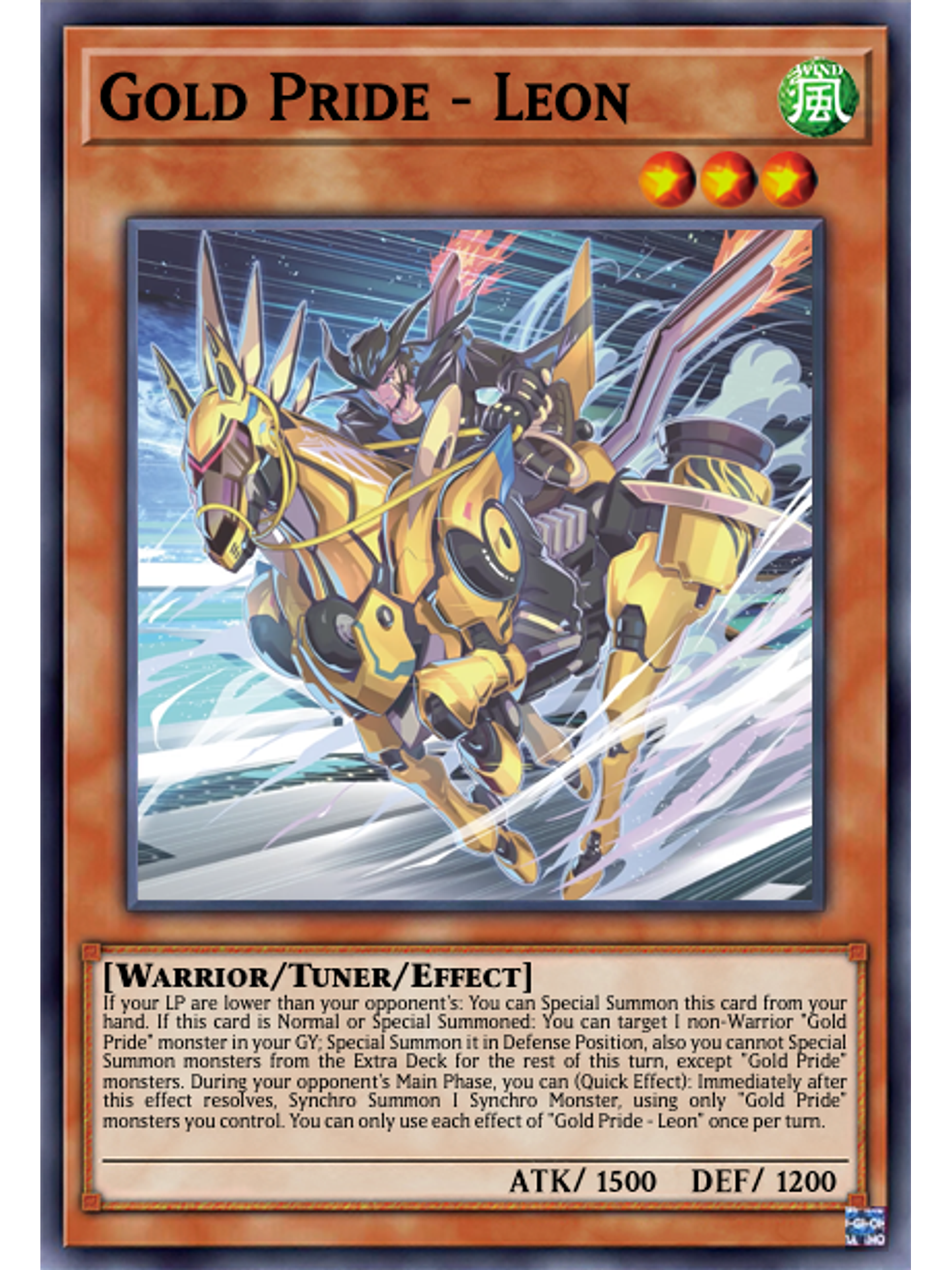 Gold Pride - Leon - MP24-EN075 - Prismatic Secret Rare 1st Edition 1