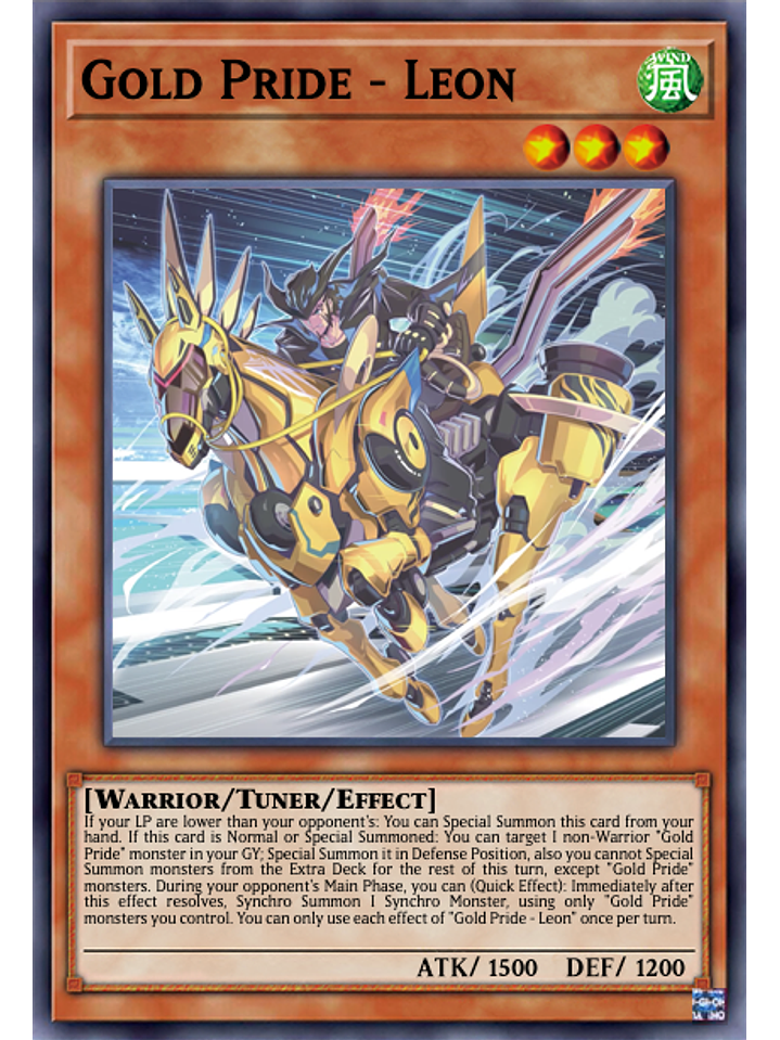 Gold Pride - Leon - MP24-EN075 - Prismatic Secret Rare 1st Edition 1