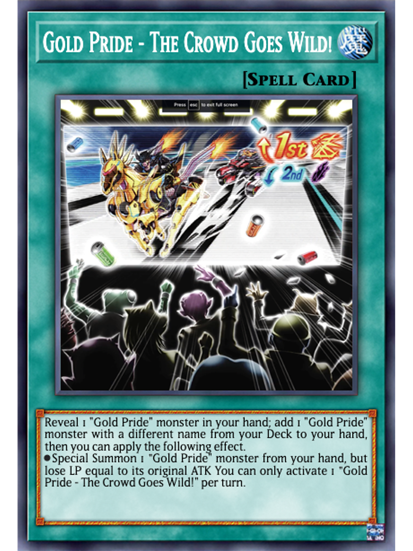 Gold Pride - The Crowd Goes Wild! - MP24-EN182 - Ultra Rare 1st Edition 1