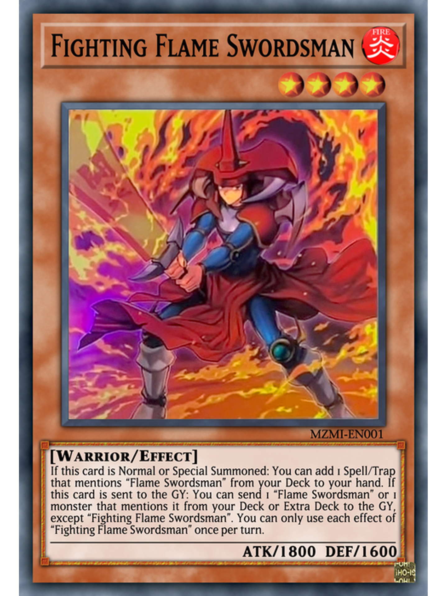 Fighting Flame Swordsman - MP24-EN132 - Prismatic Secret Rare 1st Edition 1