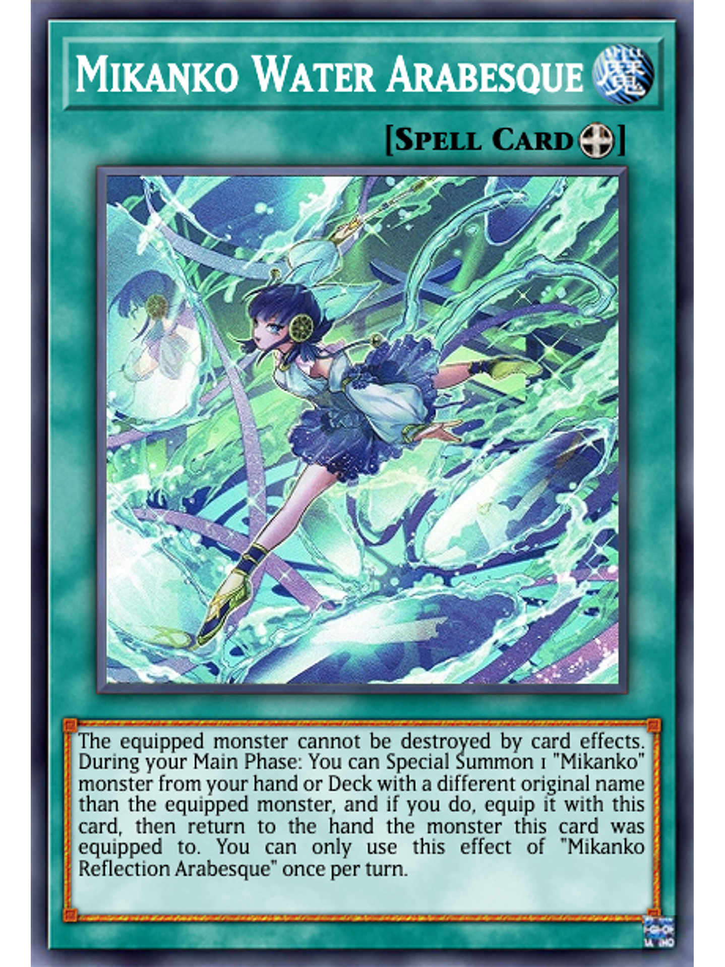 Mikanko Water Arabesque - MP24-EN136 - Prismatic Secret Rare 1st Edition 1