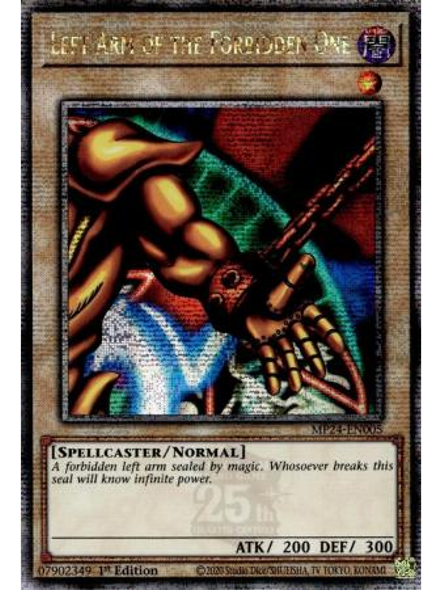 Left Arm of the Forbidden One - MP24-EN005 - Quarter Century Secret Rare 1st Edition 1