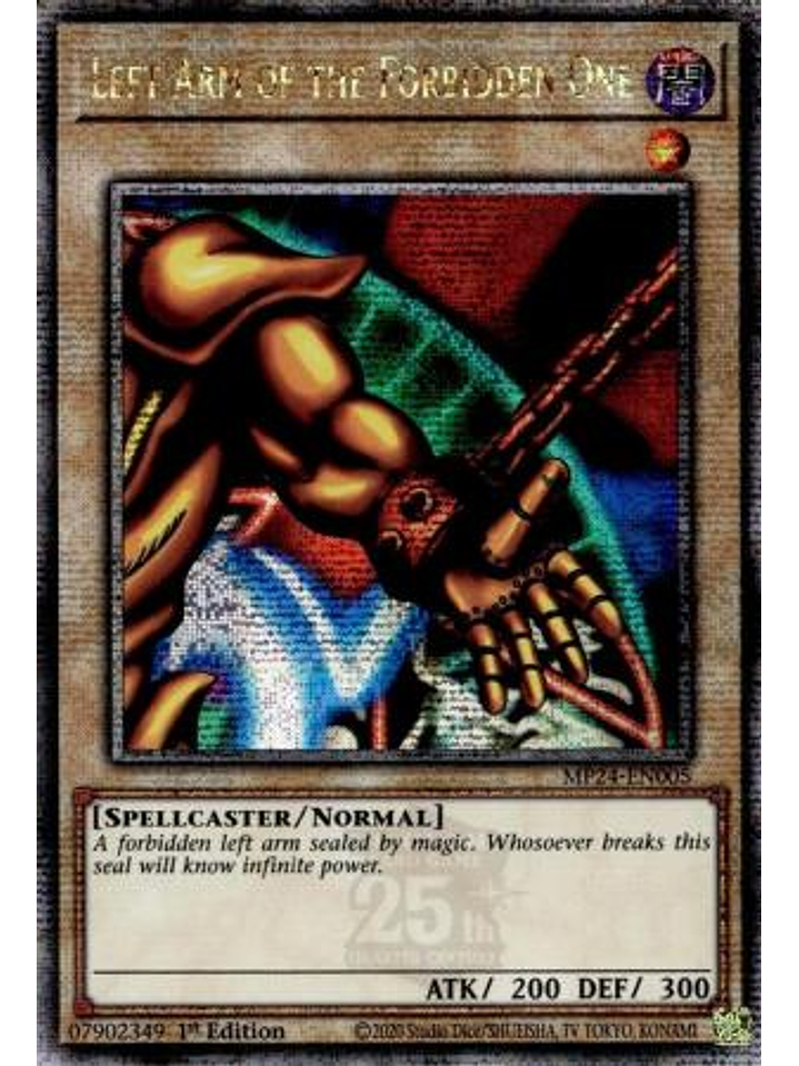 Left Arm of the Forbidden One - MP24-EN005 - Quarter Century Secret Rare 1st Edition 1