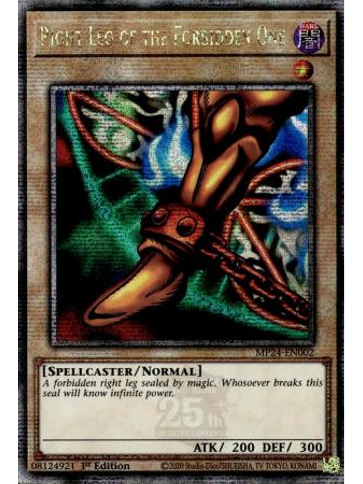 Right Leg of the Forbidden One - MP24-EN002 - Quarter Century Secret Rare 1st Edition 1