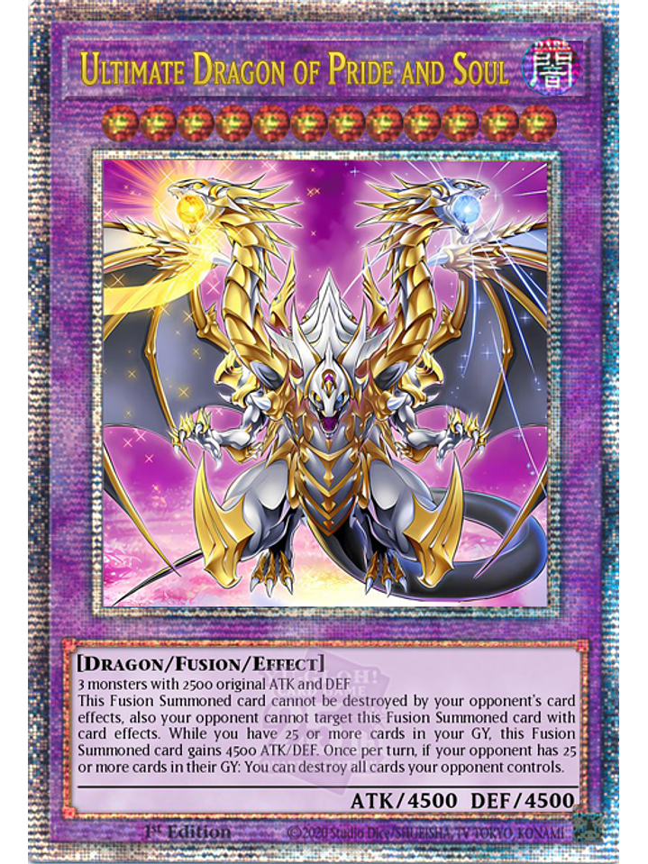 Ultimate Dragon of Pride and Soul - ROTA-EN000 - Quarter Century Secret Rare 1st Edition 1