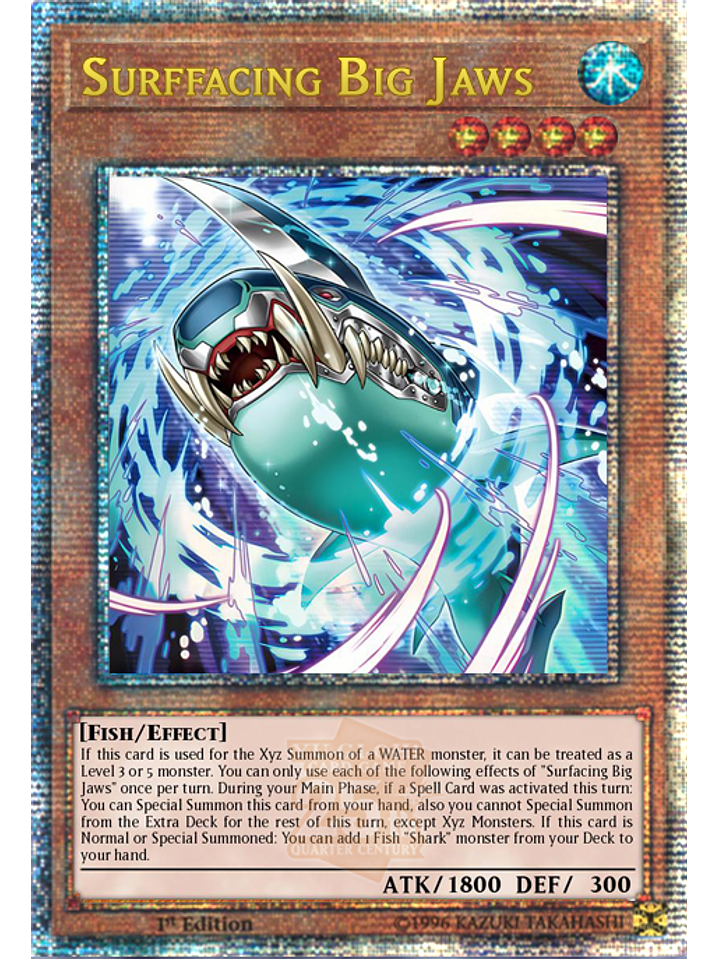 Surfacing Big Jaws - ROTA-EN001 - Quarter Century Secret Rare 1st Edition 1