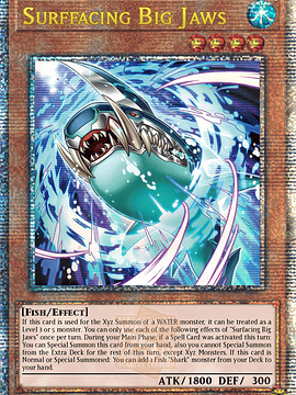 Surfacing Big Jaws - ROTA-EN001 - Quarter Century Secret Rare 1st Edition