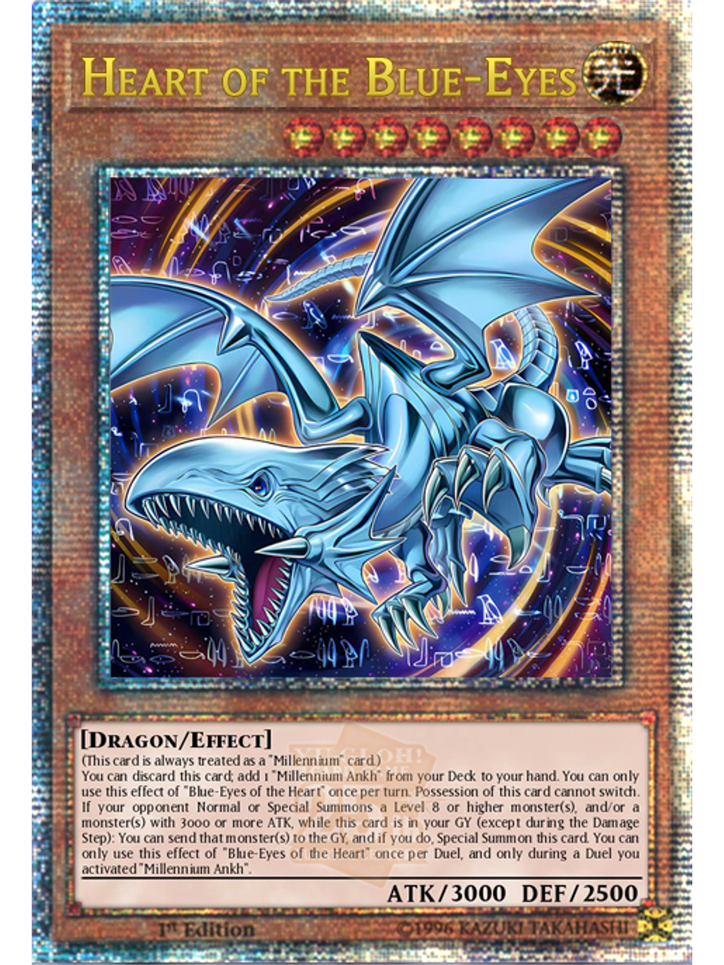 Heart of the Blue-Eyes - ROTA-EN004 - Quarter Century Secret Rare 1st Edition 1