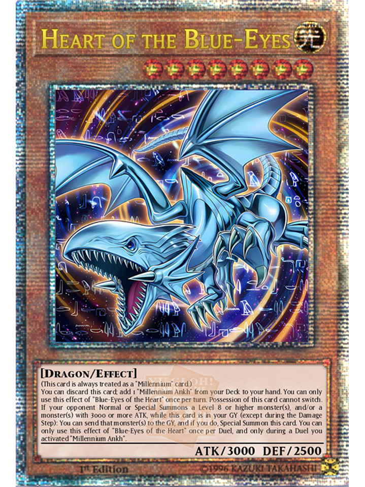 Heart of the Blue-Eyes - ROTA-EN004 - Quarter Century Secret Rare 1st Edition 1