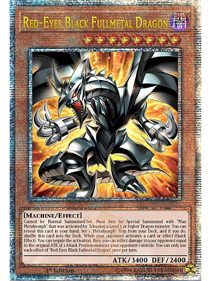 Red-Eyes Black Fullmetal Dragon - ROTA-EN005 - Quarter Century Secret Rare 1st Edition