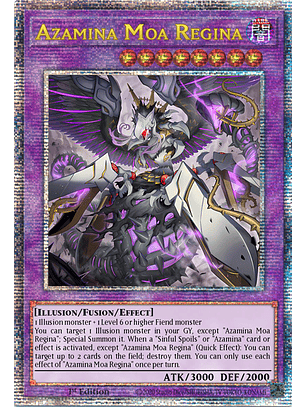 Azamina Moa Regina - ROTA-EN033 - Quarter Century Secret Rare 1st Edition