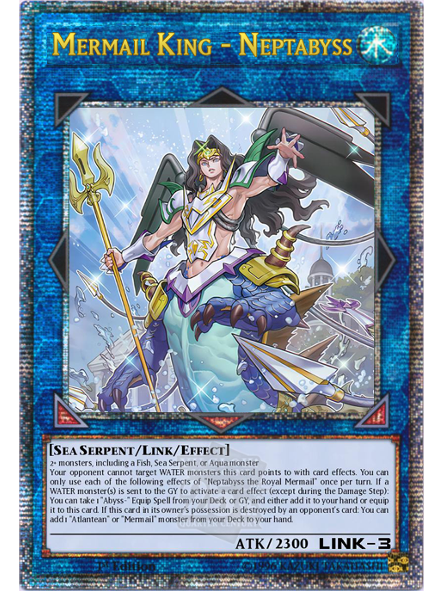 Mermail King - Neptabyss - ROTA-EN046 - Quarter Century Secret Rare 1st Edition 1