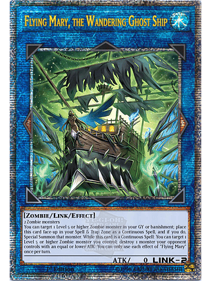 Flying Mary, the Wandering Ghost Ship - ROTA-EN047 - Quarter Century Secret Rare 1st Edition