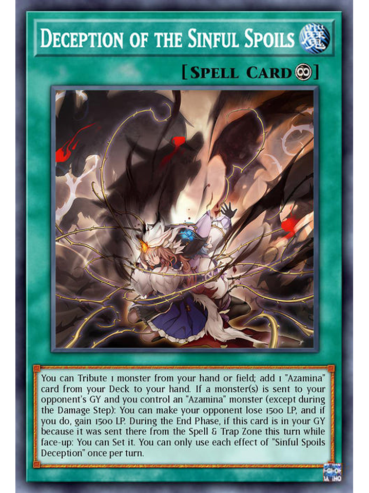 Deception of the Sinful Spoils - ROTA-EN055 - Secret Rare 1st Edition 1