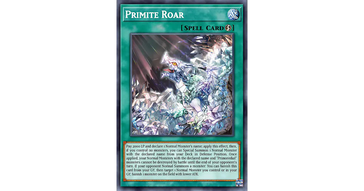 Primite Roar - ROTA-EN059 - Super Rare - 1. Edition Sammelkarte Aus Rage Of The Abyss