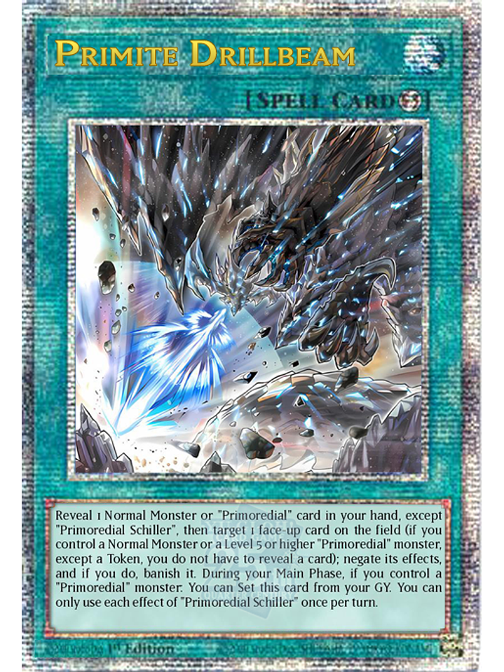 Primite Drillbeam - ROTA-EN060 - Quarter Century Secret Rare 1st Edition 1