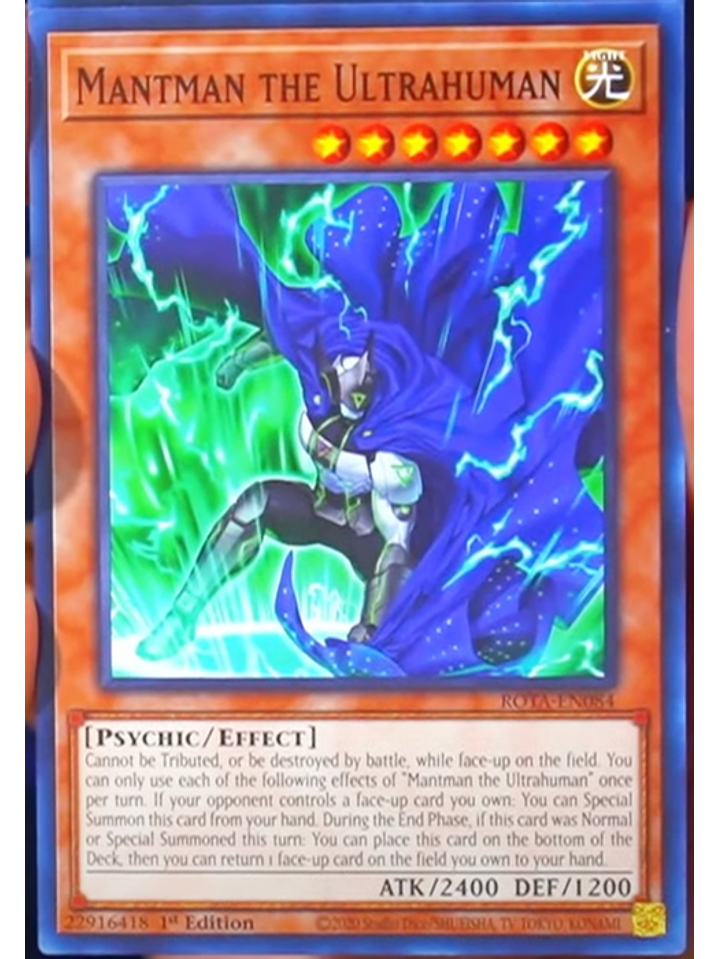 Mantman the Ultrahuman - ROTA-EN084 - Common 1st Edition 1