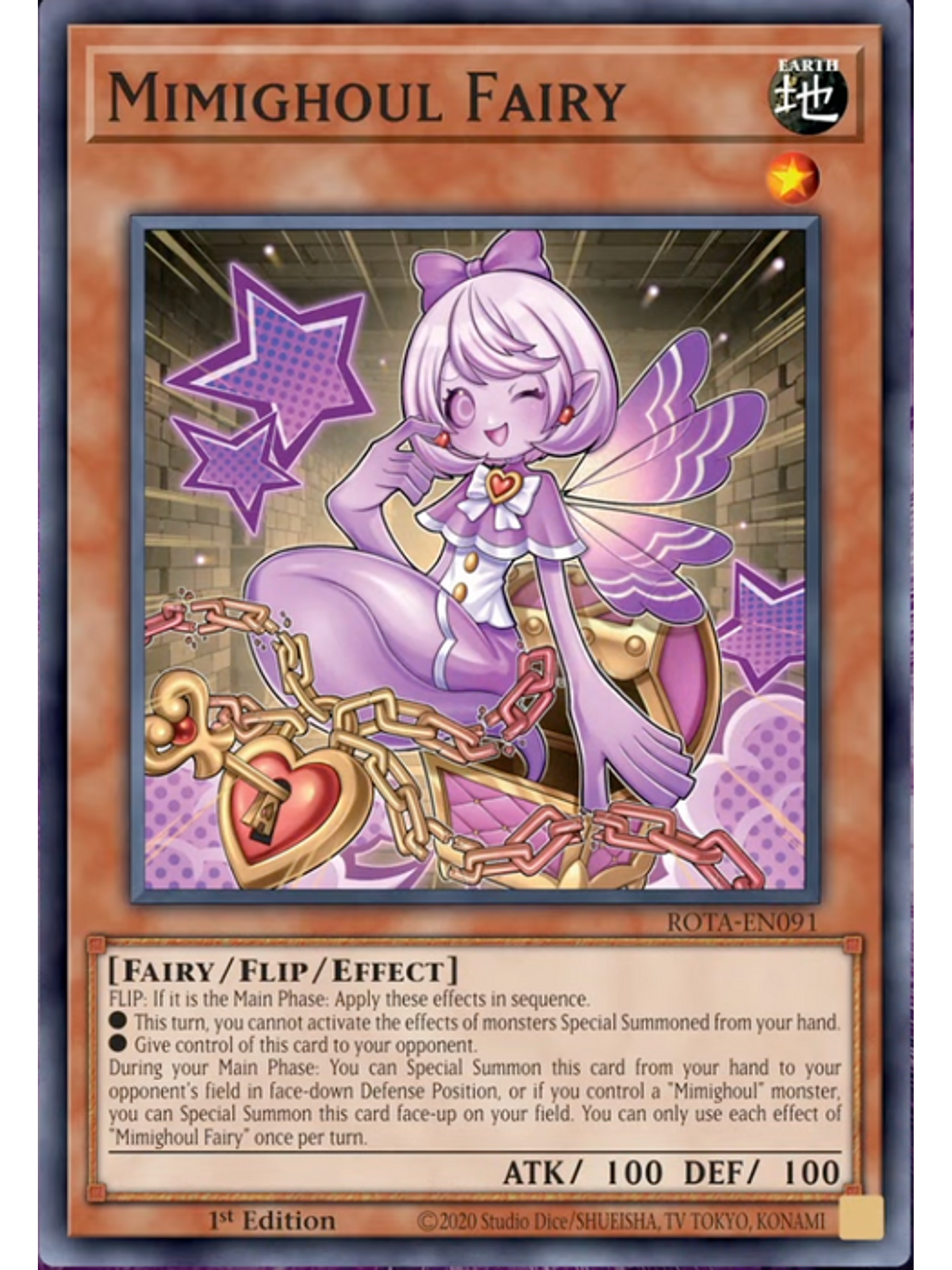 Mimighoul Fairy - ROTA-EN091 - Super Rare 1st Edition 1